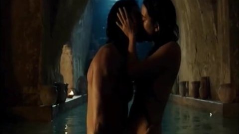 Cote de Pablo - Hot Scenes in The Dovekeepers s01e02 (2015)