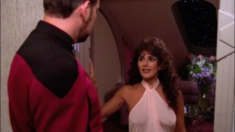 Marina Sirtis - Hot Scenes in Star Trek: The Next Generation s06e03 (1992)